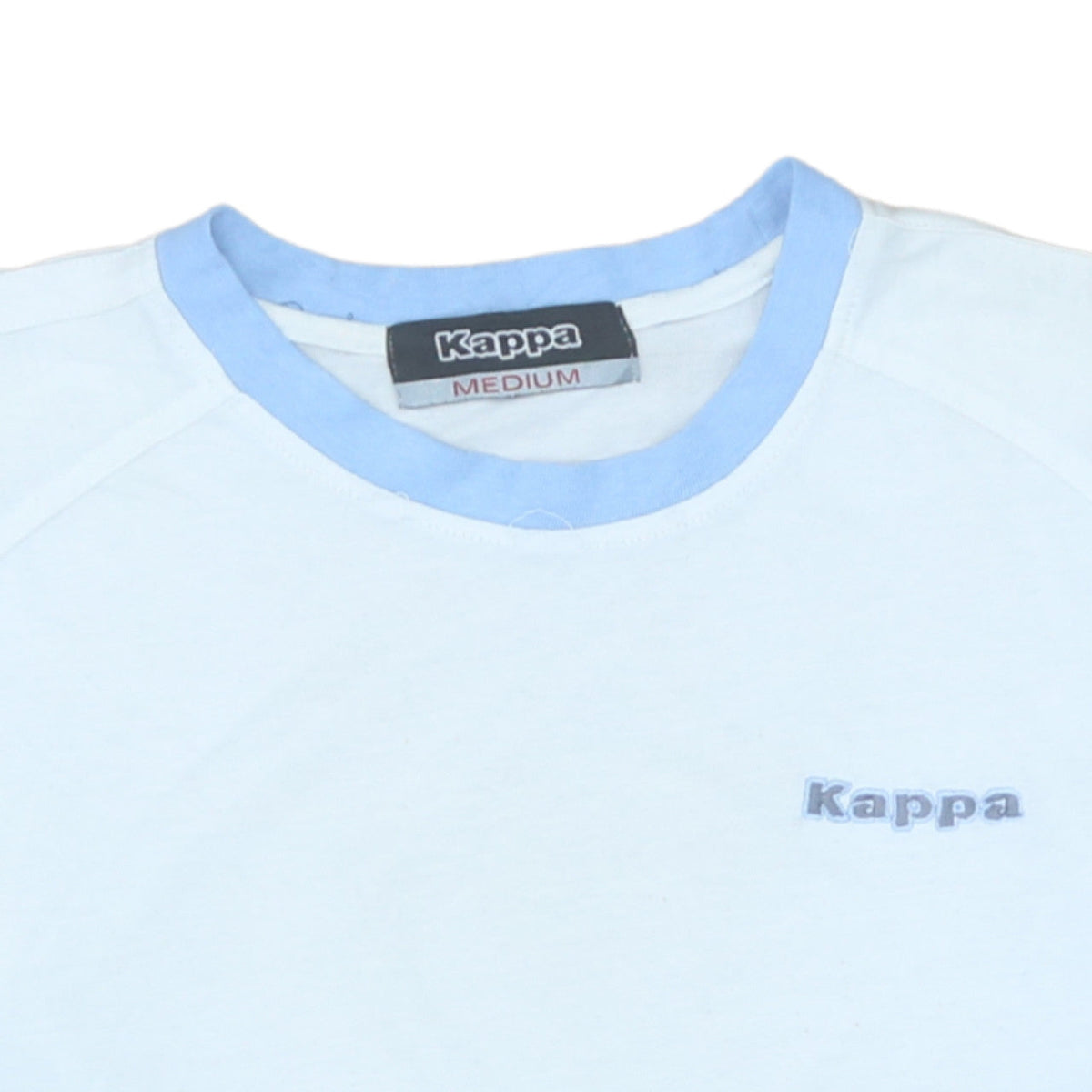 Kappa Men’s Light Blue Crew Neck Short Sleeve Cotton T-Shirt Medium
