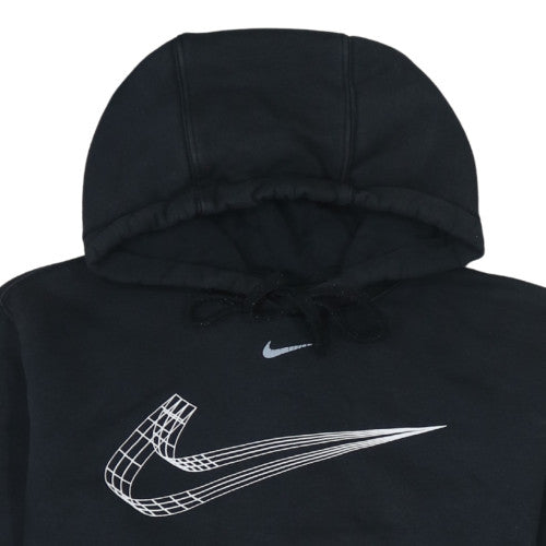 Nike Womens Black S Pullover Hoodie Graphic Print Hooded Sweatshirt