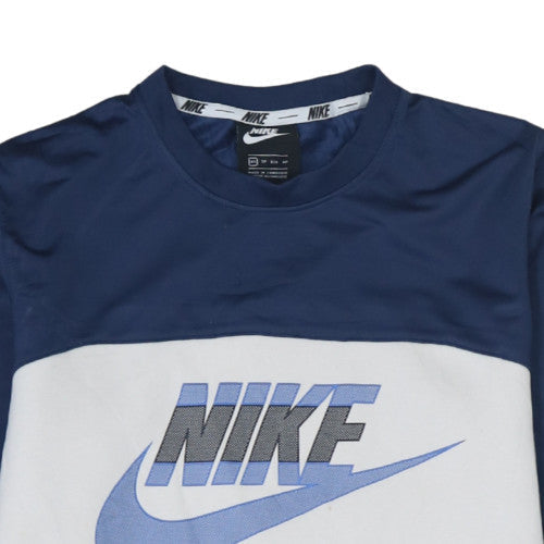 Nike Men's Blue Crew Neck Pullover Graphic Sweatshirt XS