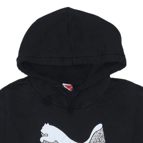 Puma Womens Black Size 14 Pullover Hoodie Sweatshirt