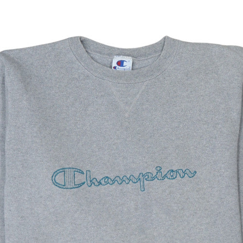 Champion Men's Grey Medium Pullover Fleece Sweatshirt