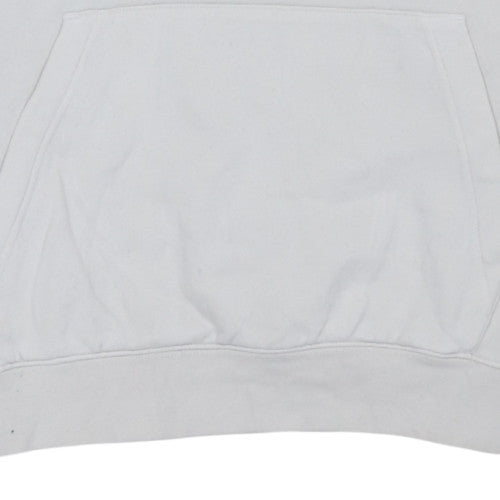 Nike Women White Pullover Hoodie Small Cotton Blend Casual