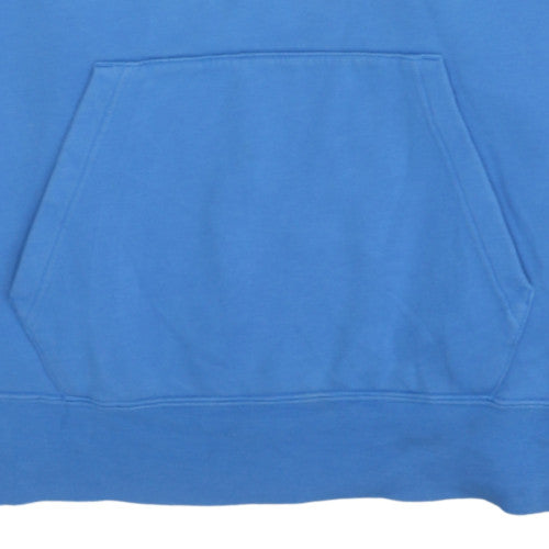 Nike Men's Blue Pullover Hoodie L Sportswear Graphic Fleece