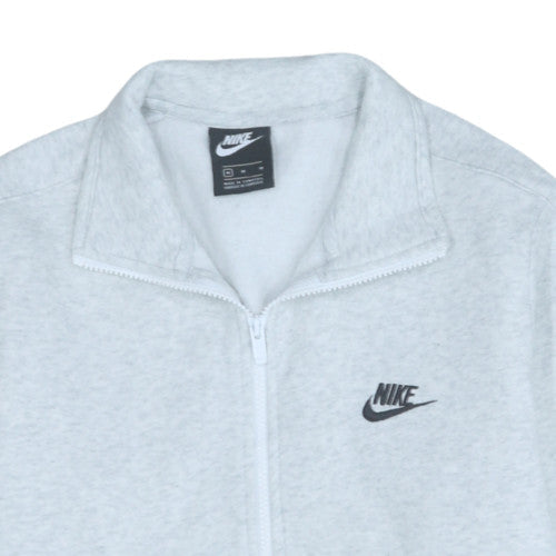 Nike Men's Grey Full Zip Fleece Sweatshirt Size M