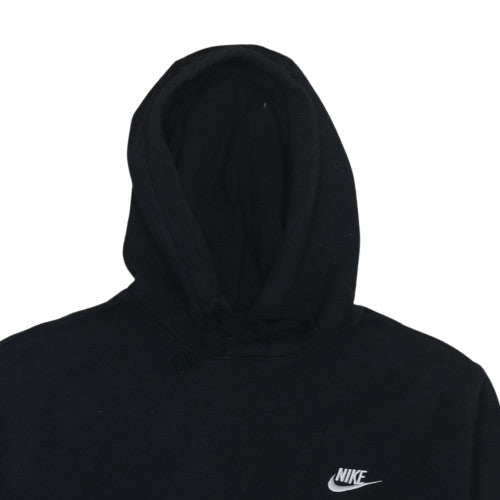 Nike Men's Black Pullover Hoodie L Fleece Logo Sportswear