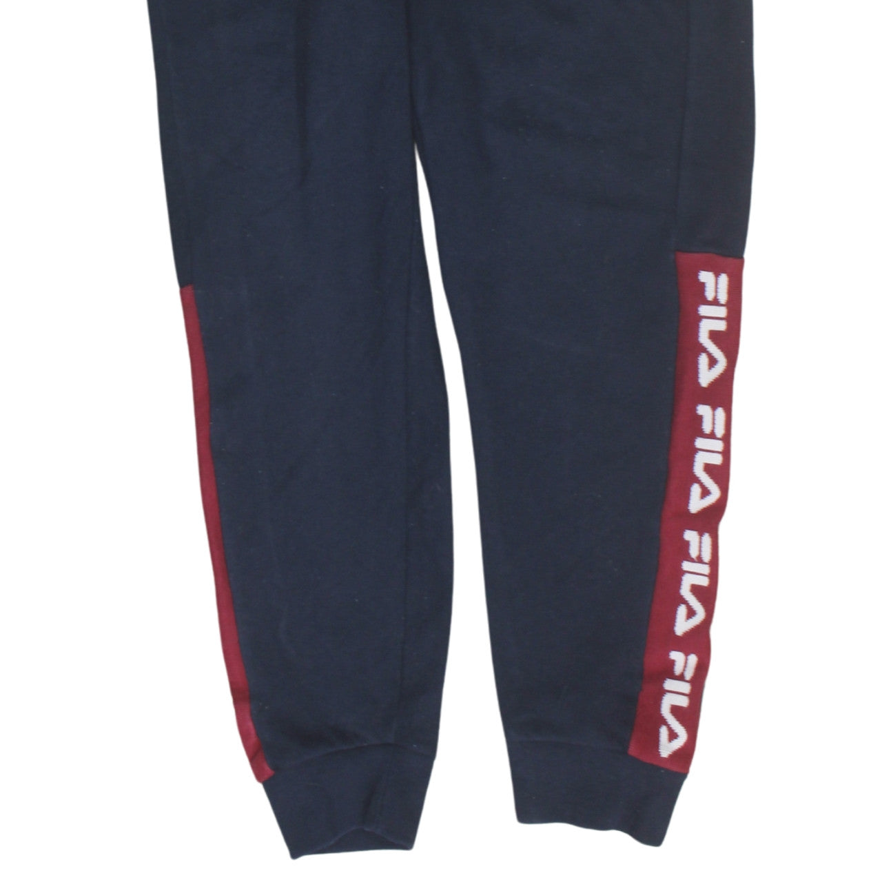 FILA Men's Black Jogger Sweatpants Small - Logo Side Stripe