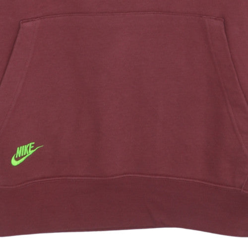 Nike Men's Brown Pullover Hoodie L Logo Graphic Fleece Sweatshirt