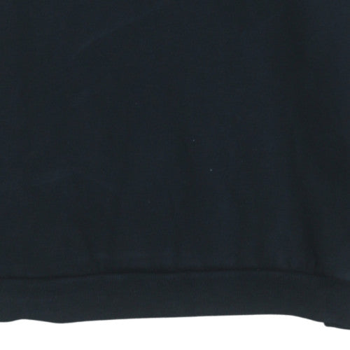 Puma Men’s Black Pullover Sweatshirt L Crew Neck Fleece Logo