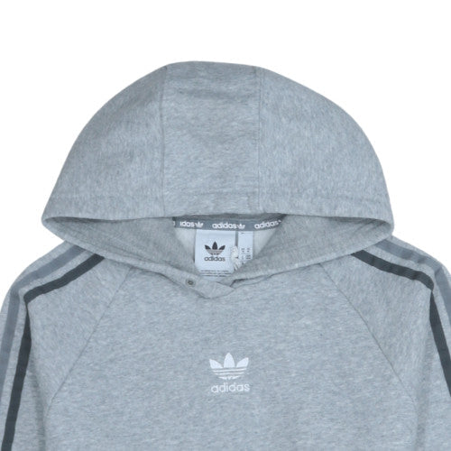 Adidas Men's Grey Pullover Hoodie Size M Regular Fit