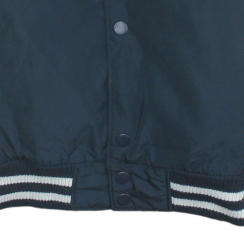 H&M Teens Blue Varsity Jacket Size 164 Polyester Lined Casual