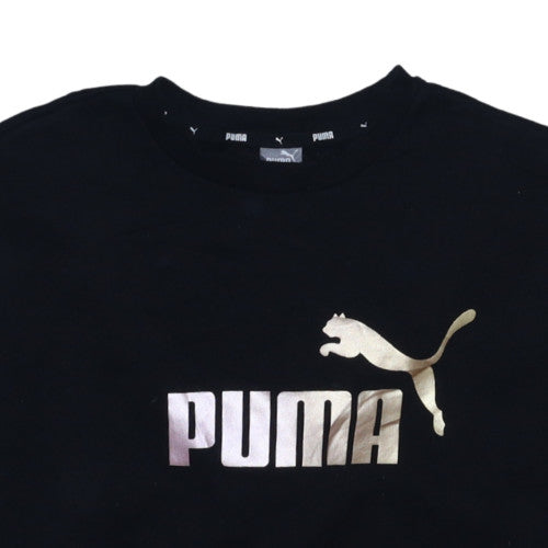 Puma Men's Black Medium Pullover Crew Neck Sweatshirt