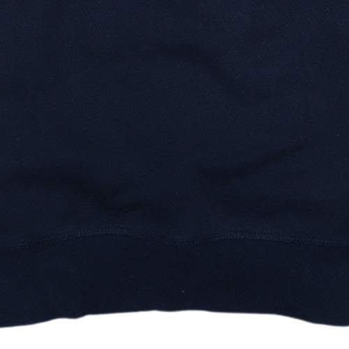 Tommy Hilfiger Men's Blue Logo Tape Crew Neck Pullover Sweatshirt M