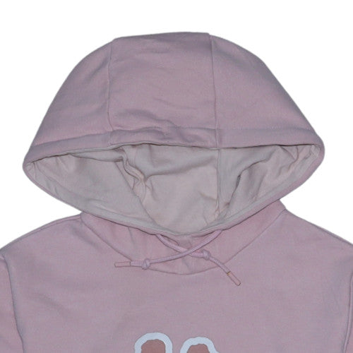 Kappa Womens Pink XS Pullover Hoodie Cotton Blend Logo Sweatshirt