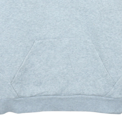 Puma Men’s Grey Pullover Hoodie L Logo Sports Fleece Sweatshirt