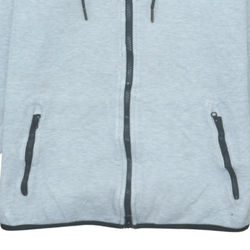 Nike Men's Grey Full Zip Hoodie Size S Regular Fit Sportswear