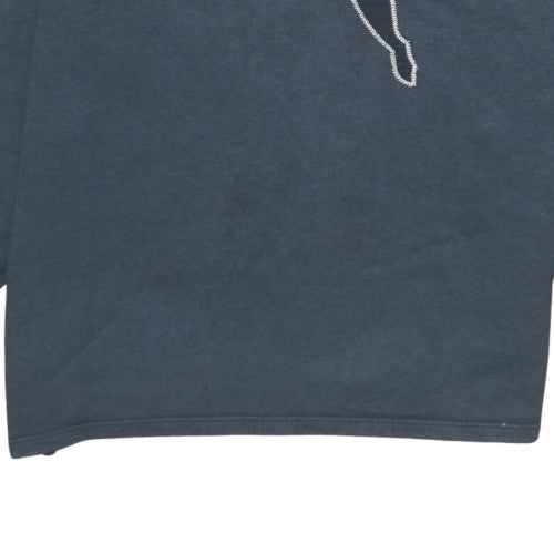 Puma Men’s Black Pullover Fleece Sweatshirt M Vintage Logo Crew