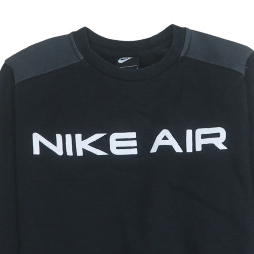 Nike Air Men’s Black Crew Neck Pullover Sweatshirt M Regular Fit
