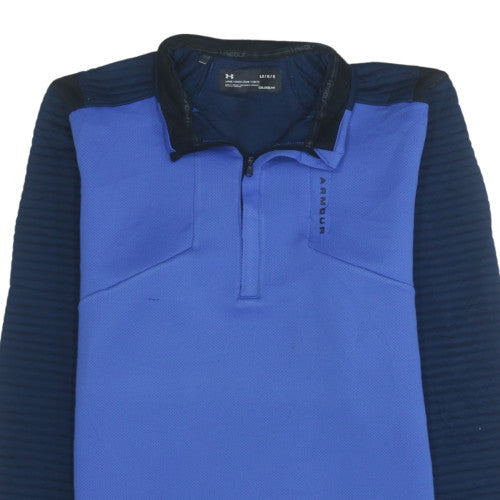 Under Armour Men's Blue Golf 1/4 Zip Long Sleeve Pullover Size L