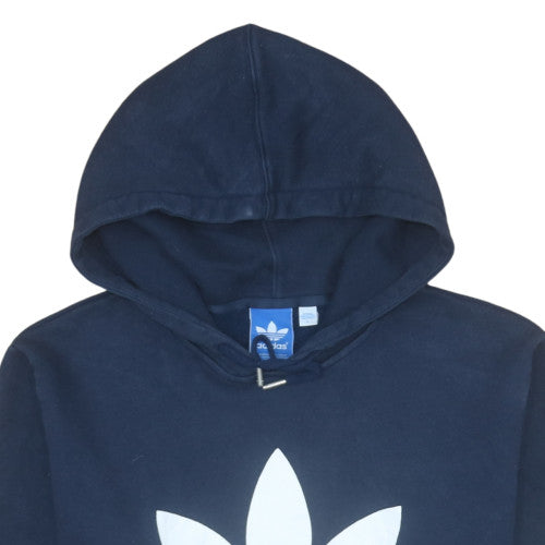 Adidas Men's Blue Pullover Hoodie Size L Sportswear Fleece