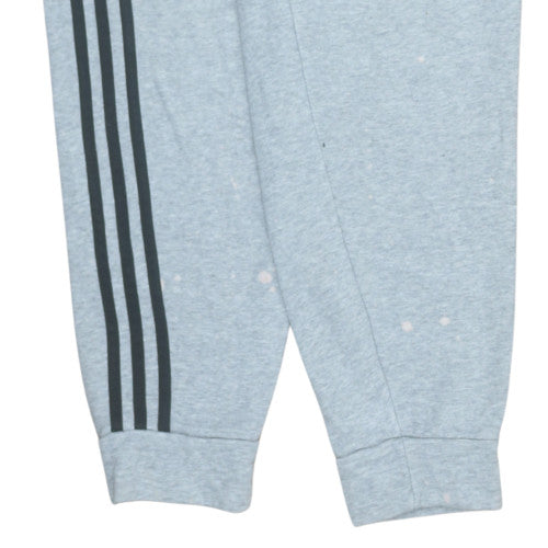Adidas Boys Grey Jogger Sweatpants 13-14 Years Elastic Waist Fleece