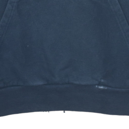 Ellesse Mens Blue Pullover Hoodie M Logo Fleece Sweatshirt