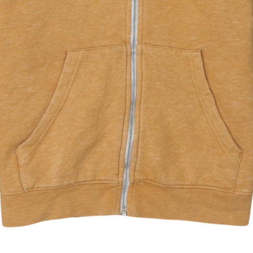 Quiksilver Teens Brown & Navy Full Zip Hoodie Size M
