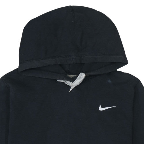 Nike Women Black Pullover Hoodie L Cotton Blend Casual Style