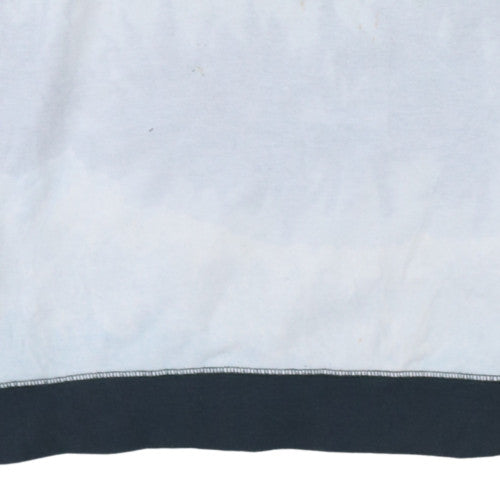 Quiksilver Men's Blue Stripe Logo Crew Neck Sweatshirt Size S