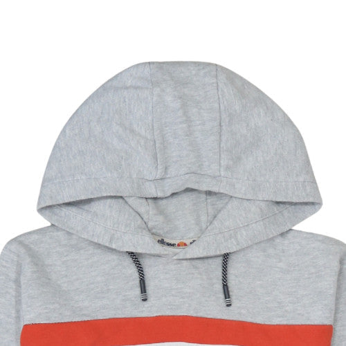 Ellesse Boys Grey Hoodie 16 Years Pullover Fleece Logo Sweatshirt