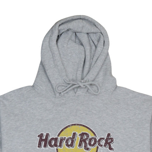 Hard Rock Cafe Grey Pullover Hoodie Women 2XL Graphic Print Edinburgh