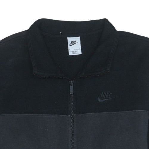 Nike Men's Black Small Track Jacket Full Zip Fleece Sportswear