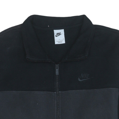 Nike Men's Black Small Track Jacket Full Zip Fleece Sportswear