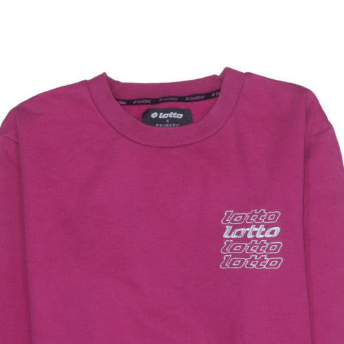 Lotto x Primark Women’s Pink Crew Neck Pullover Sweatshirt Size L