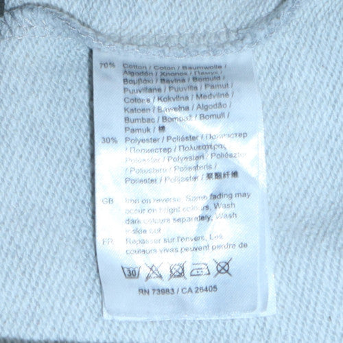 Helly Hansen Men's Grey Graphic Crew Neck Pullover Sweatshirt Size S