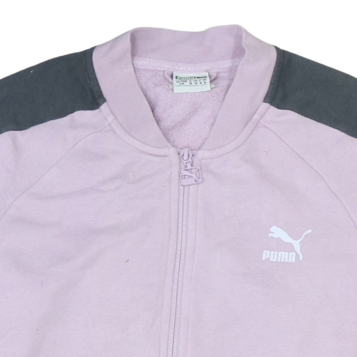 Puma Women's Pink Track Jacket Size 10 Full Zip Sportswear