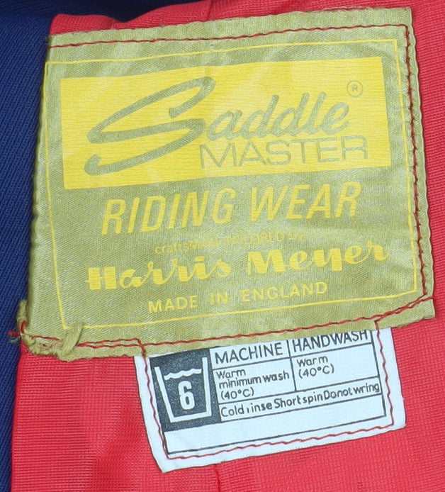 Saddle Master Women’s Navy Riding Blazer Size 12 Classic Equestrian Jacket