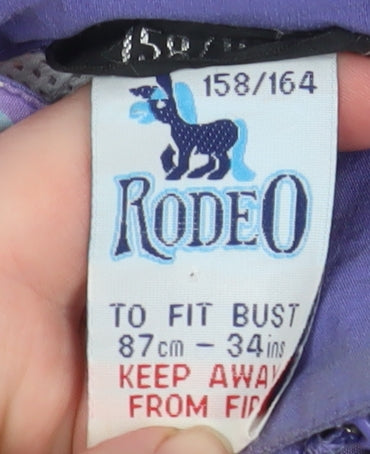 Rodeo Teens Multicoloured 80s Geometric Windbreaker Jacket Size 164