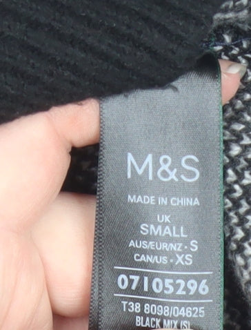 Marks & Spencer Women’s Black Star Pullover Jumper Size S