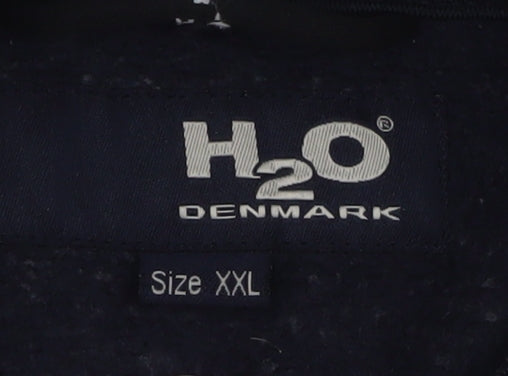 H2O Denmark Men's Blue Full Zip Fleece Jacket 2XL Outdoor
