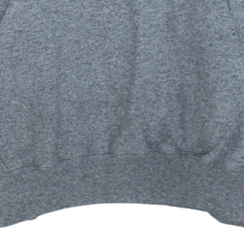 Champion Men's Grey Pullover Hoodie L Logo Sportswear Fleece