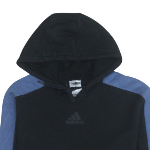 Adidas Men's Black Pullover Hoodie Size M Sports Fleece Sweatshirt
