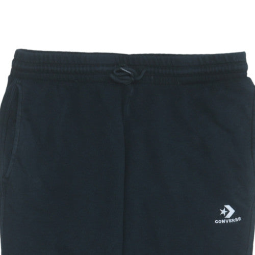 Converse Men's Black Jogger Sweatpants M Regular Fleece Trousers