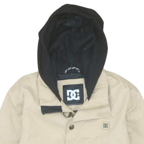 DC Shoes Boys Beige Hooded Waterproof Winter Parka Jacket Size 12