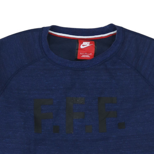 Nike Mens Blue F.F.F. Crew Neck Cotton Blend Sweatshirt L