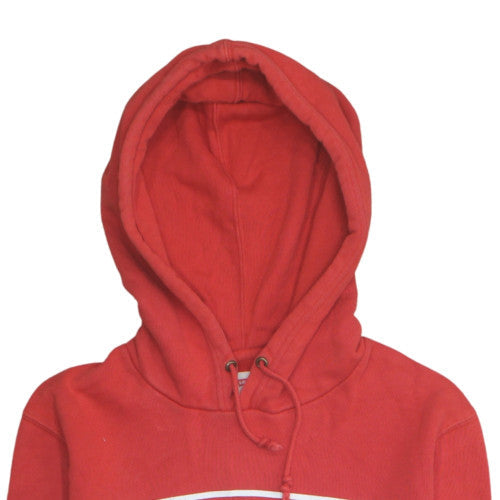 Levi's Mens Red Pullover Hoodie Medium Logo Fleece Sweatshirt