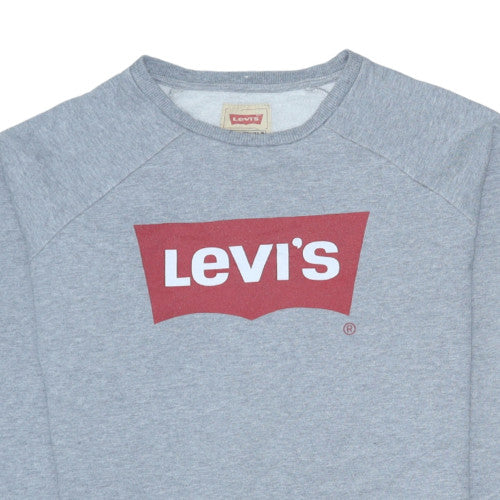 Levi's Boys Grey Crew Neck Pullover Sweatshirt Size 16 Cotton