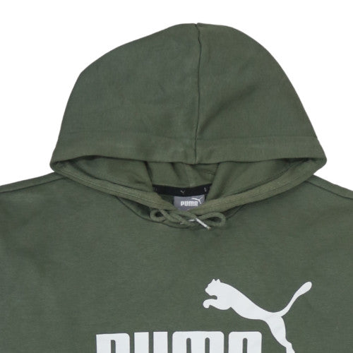 Puma Men's Green Pullover Hoodie L Regular Fit Sportswear