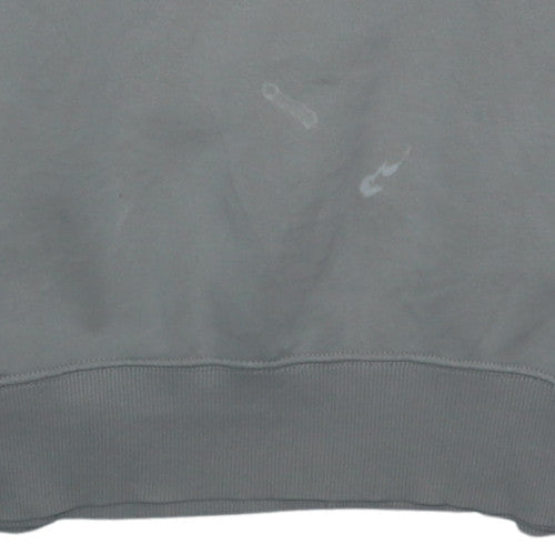 Nike Women's Beige XS Crew Neck Pullover Sweatshirt with Logo Print