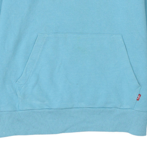 Levi's Girls Blue Pullover Hoodie 16 Years Logo Cotton Fleece Sweatshirt
