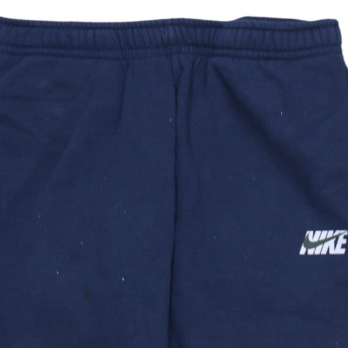 Nike Men's Blue Jogger Trousers L Fleece Casual Sweatpants